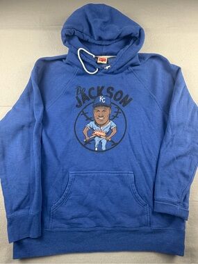 HOMAGE Royal Blue Do Jackson Graphic Crewneck Sweatshirt